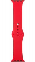 Ремешок на руку для Apple Watch 42-44mm силиконовый Sport Band красный
