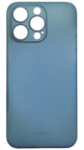 Силиконовый чехол KZDOO для Apple iPhone 15 Pro Max Air Skin синий