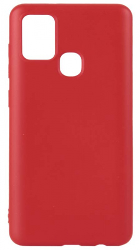 Силиконовый чехол Soft Touch для Samsung Galaxy A21s/A217 без лого красный