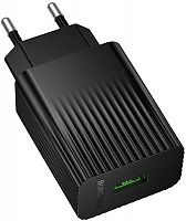 СЗУ 1 USB Borofone BAS72A 3000mA 18W, QC3.0 чёрный