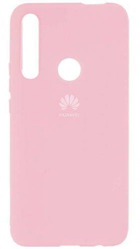 Силиконовый чехол для Huawei Honor P Smart Z/Honor 9X с лого розовый