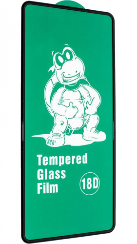 Противоударное стекло для Apple iPhone 12/12 Pro c силиконовыми краями чёрный