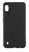 Силиконовый чехол для Samsung Galaxy A10/A105 карбон чёрный