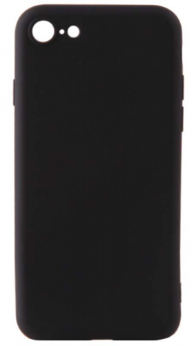 Силиконовый чехол Soft Touch для Apple iPhone 7/8 с защитой камеры черный