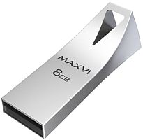 USB флеш-накопитель Maxvi MK2 8GB metallic silver (FD8GBUSB20C10MK2)