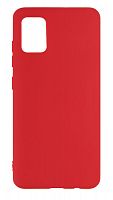 Силиконовый чехол для Samsung Galaxy A51/A515 матовый красный