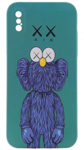 Силиконовый чехол для Apple iPhone X/XS Soft Kaws зеленый Силиконовый чехол для Apple iPhone X/XS Soft Kaws зеленый