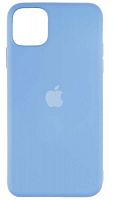Силиконовый чехол Soft Touch для Apple iPhone 11 Pro Max с лого синий