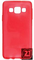 Силиконовый чехол для Samsung Galaxy A3/A300 ультратонкий красный