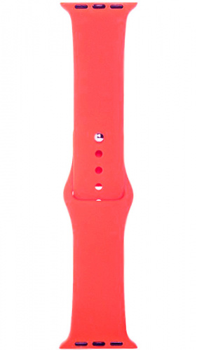Ремешок на руку для Apple Watch 38-40mm силиконовый Sport Band ярко-розовый