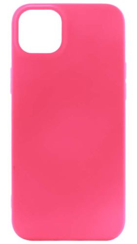 Силиконовый чехол для Apple iPhone 14 Plus Soft ярко-розовый