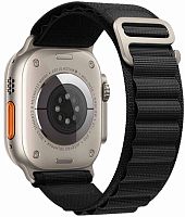 Ремешок на руку для Apple Watch 42/44/45/49mm HOCO, WA13 Original, нейлон, чёрный, альпийская петля