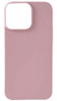 Силиконовый чехол для Apple iPhone 13 Pro Max матовый бледно-розовый
