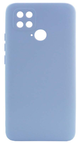 Силиконовый чехол Soft Touch для Xiaomi Poco C40 бледно-голубой