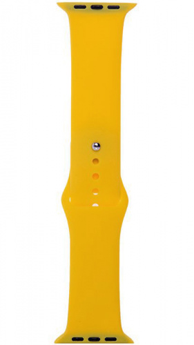 Ремешок на руку для Apple Watch 42-44mm силиконовый Sport Band горчичный