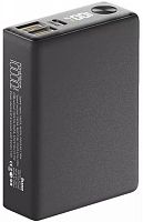 Внешний аккумулятор QX-10, 10000mAh, 22.5W, QuickCharge3.0/PowerDelivery, LCD графитовый