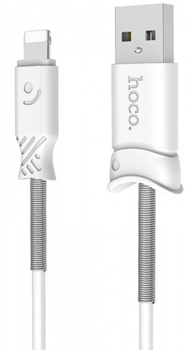 Кабель USB - Apple 8 pin HOCO Pisces X24i 1.0м 2.1A белый