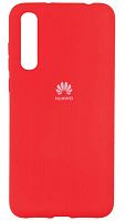 Силиконовый чехол для Huawei P20 Pro с лого красный
