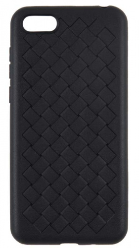 Силиконовый чехол для Huawei Honor 7A/Y5 (2018) плетeный черный