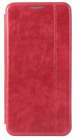 Чехол-книга OPEN COLOR для Samsung Galaxy A02S с прострочкой красный