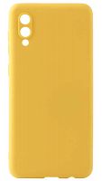Силиконовый чехол для Samsung Galaxy A02/A022 матовый желтый