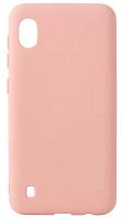 Силиконовый чехол Soft Touch для Samsung Galaxy A10/A105 бледно-розовый