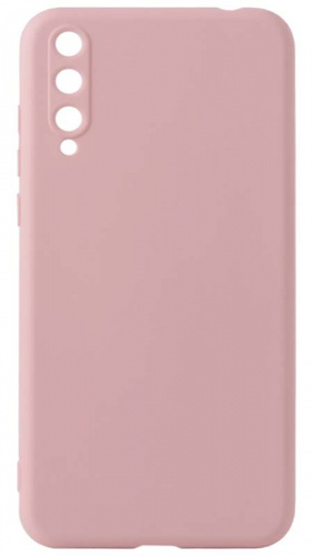 Силиконовый чехол Soft Touch для Huawei Y8P/Honor 30i с защитой камеры бледно-розовый