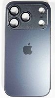 Силиконовый чехол для Apple iPhone 17 Pro AG Glass MagSafe матовое стекло темно-серый
