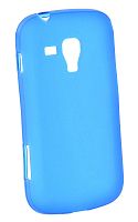 Силиконовый чехол для Samsung GT-S7582 Galaxy S Duos II техпак (синий)