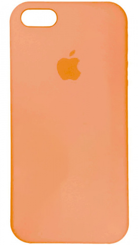 Задняя накладка Soft Touch для Apple iPhone 5/5S/SE морковный