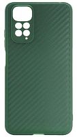 Силиконовый чехол для Xiaomi Redmi Note 11 карбон хаки