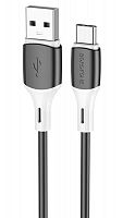 Кабель USB - Type-C Borofone BX79, 1.0м, 2.4A чёрный