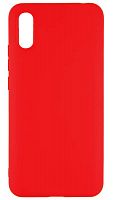 Силиконовый чехол для Xiaomi Redmi 9A матовый красный
