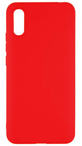 Силиконовый чехол для Xiaomi Redmi 9A матовый красный