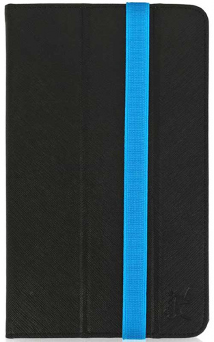 Чехол футляр-книга Snoogy 193 х 117мм (7,0") искусственная кожа чёрный