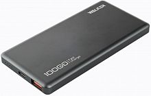 Внешний аккумулятор Walker WB-915, 10000 mAh, Li-Pol, 3A, QC+PD черный