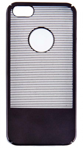 Задняя накладка для Apple iPhone 5/5S/SE (прозрачная с серыми краями)