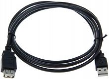 Кабель-удлинитель USB 2.0 AM/AF (черный), 1.8 m K-819	