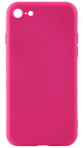Силиконовый чехол Soft Touch для Apple iPhone 7/8 с защитой камеры неоновый розовый