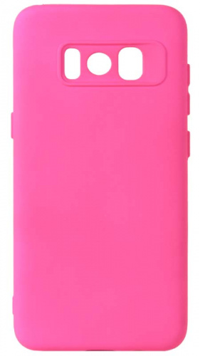 Силиконовый чехол Soft Touch для Samsung Galaxy S8/G950 неоновый розовый