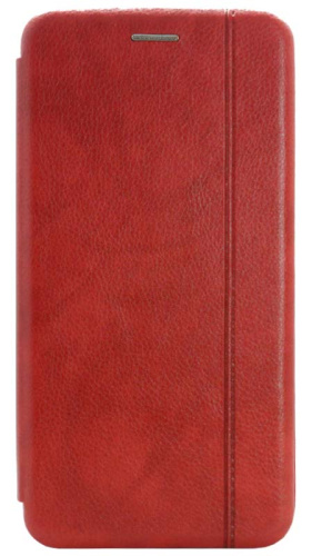 Чехол-книга OPEN COLOR для Honor X6 с прострочкой красный