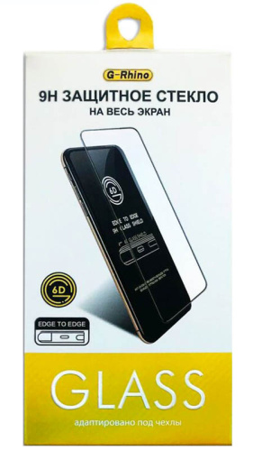 Противоударное стекло для Apple iPhone 15 Pro Max G-Rhino 6D черный