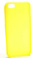 Задняя накладка 0,35 mm для iPhone 5C техпак (жёлтая)