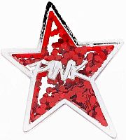 Декоративная наклейка на чехол пересыпучка звезда красный