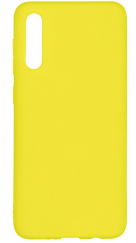 Силиконовый чехол Soft Touch для Samsung Galaxy A50/A505 желтый