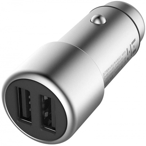 АЗУ Xiaomi Mi Car Charger QC3.0 (CC02ZM) серебро