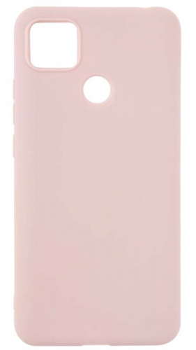 Силиконовый чехол для Xiaomi Redmi 9C матовый бледно-розовый