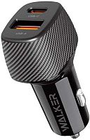 АЗУ WALKER WCR-35, 48Вт, USB/Type-C, поддержка QC+PD, черный