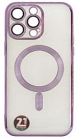 Силиконовый чехол Anyland для Apple iPhone 14 Pro Max magsafe фиолетовый