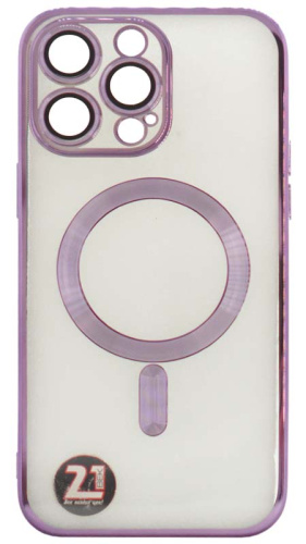 Силиконовый чехол Anyland для Apple iPhone 14 Pro Max magsafe фиолетовый